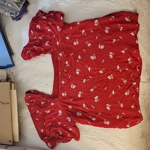 A New Day Short Sleeve Square Neck Top